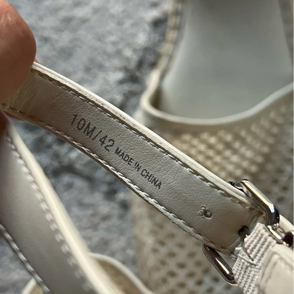 Vince Camuto Binettie Platform Espadrille cream ankle strap 10 - Picture 5 of 10